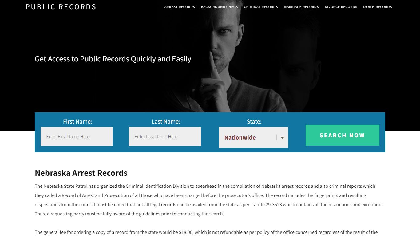 Nebraska Arrest Records | Get Instant Reports On People